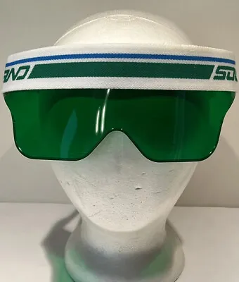 Solarband Vintage Sunglasses Hook&Loop 1 Size Fits All Green Lens NOS Ski Board • $33