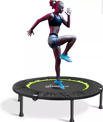 £49.99 • Buy Jandecfit Foldable Fitness Trampoline 40  Fitness Rebounder For Indoor, Garden, 