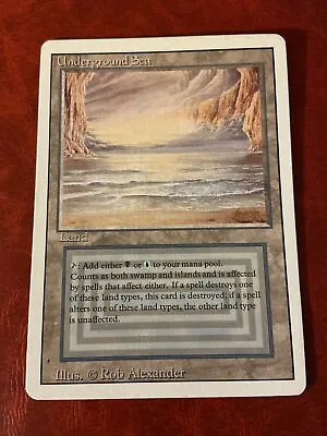 MTG Magic The Gathering UNDERGROUND SEA Dual Land REVISED EDITION INVEST! $$$ • $699.99