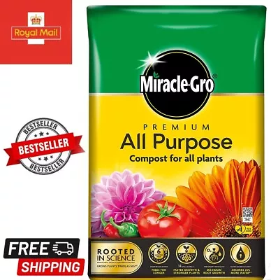 Miracle Gro  All Purpose Enriched Compost 40L 50L Garden Plant Growing Soil • £15.99