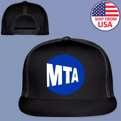 MTA Metropolitan Transit Authority Adjustable Black Trucker Hat Cap Size Adult • $21.99