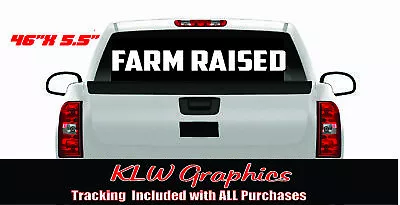 Farm Raised  Decal Sticker Country South Roll Turbo Diesel Truck 7.3 6.7 6.6 6.2 • $14.50