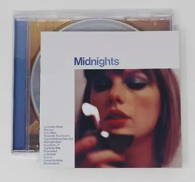 TAYLOR SWIFT Signed Autograph Auto  Midnights: Moonstone Blue  CD JSA • $354.82