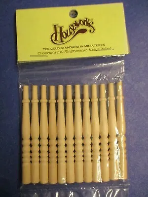 Miniature Dollhouse Houseworks Porch Spindles 12pcs #7019 1:12 • $3.95