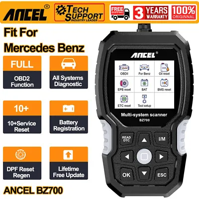 ANCEL BZ700 OBD2 Scanner All System Diagnostic For Mercedes Benz Car Code Reader • $89