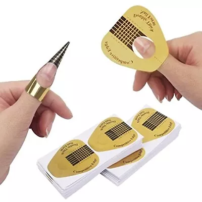 Moldes De Papel Para Uñas Acrilicas Extension Uñas Falsas Manicure 200pcs • $10.98