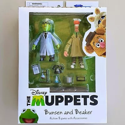 BUNSEN & BEAKER Best Of The Muppets Series Action Figure Set By Diamond Select • $32.95