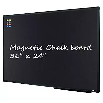 36  X 24  Magnetic Chalkboard Black Board Magnetic Bulletin Blackboard| Wall... • $55.30