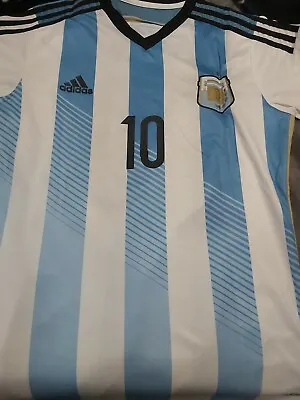 $500 • Buy Lionel Messi Personally Hand Signed Argentina Jersey 2016/2017  + Proof  + 