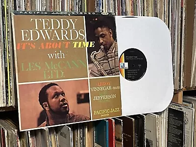 TEDDY EDWARDS  It's About Time  1960 Pacific Jazz LP (1-day Ship/les Mccann) • $12.99