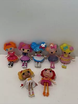 Lalaloopsy Mini 3” Doll Figures Lot Of 7 Assorted • $35