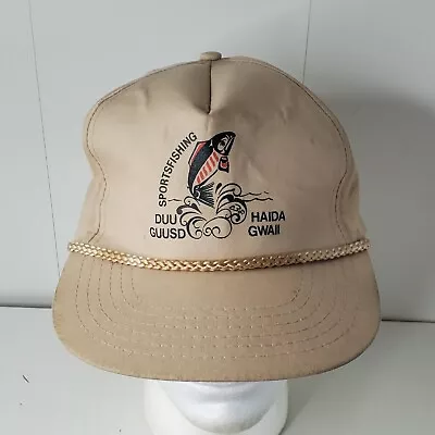 VTG Sportfishing Snapback Hat Baseball Cap Fishing Duu Guusd Haida Gwaii Canada • $19.99