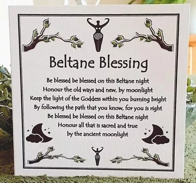 Handmade Beltane Blessing Card - Pagan - Wicca • £2.90