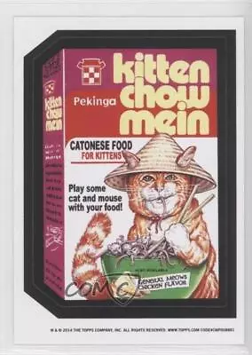 2014 Wacky Packages Old School Series 5 Black Ludlow Back Kitten Chow Mein 0c4 • $0.99