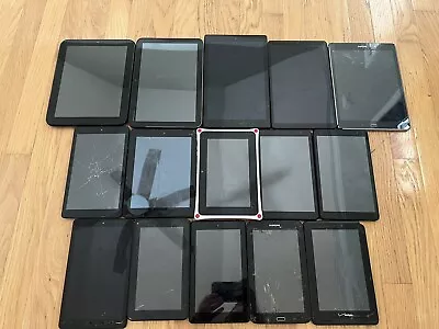 Bundle Of 15 Android Tablets Parts Or Repair • $130