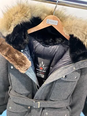 Goose Arctic Bay Canada Antarctica Down Wool Parka Exrem Coyote Beaver Fur 1750 • $995