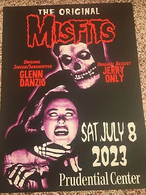 2023 The Original MISFITS Newark NJ Prudential Center Poster Danzig /500 Tour • $118.75