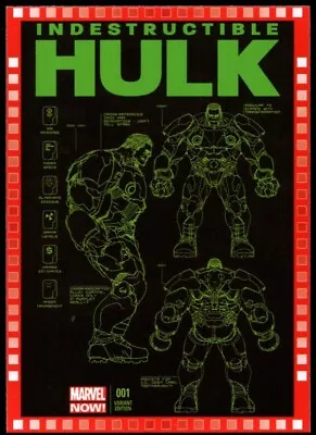 2013 UD Marvel Now!  CUTTING EDGE VARIANT COVER  #108-DE..INDESTRUCTIBLE HULK #1 • $4