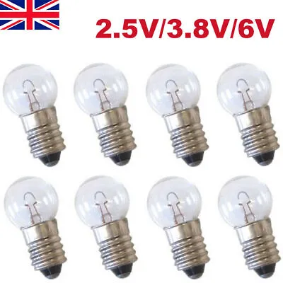 5-10Pcs Screw Base E10 Lamps Bulbs 11mm Diameter Choose Voltage 1.5V-12V UK • £3.11