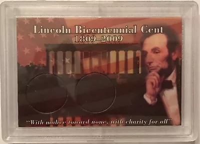 Lincoln Bicentennial Cent 1809-2009 (2 Hole) 2x3 Frosty Display Case Holder  • $6