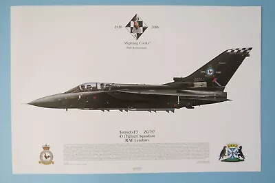 Squadron Prints - Tornado F.3 ZG575 43 Squadron RAF Leuchars - UNFRAMED • £5