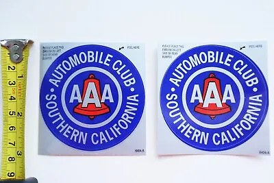 Lot Of 2 AUTOMOBILE CLUB OF SOUTHERN CALIFORNIA AAA BUMPER STICKERS 3  • $9.97