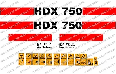 Barford Hdx750 Dumper Decals • $101.82
