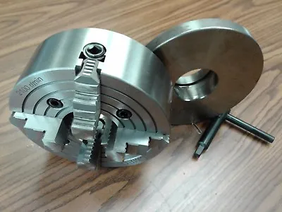 8  4-JAW LATHE CHUCK W. Independent  Jaws W. L0 Adapter Semi-finish#0804F0-NEW • $199