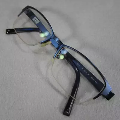 Converse All Stars Eyeglasses Navy Half Rim Matte Metal Frames 52-17-140 • $12.95