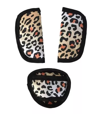 £4.99 • Buy 3PC Baby Stroller Car Seat Strap Covers & Crotch Universal Panther