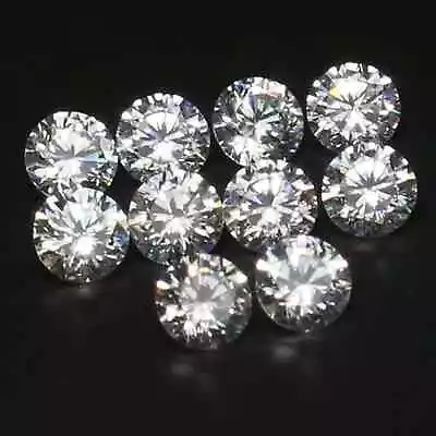 4.00 Mm Round Brilliant 10 Pcs Lot D Color VVS1 Natural White Loose Diamond • $66.62