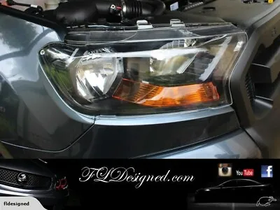 2015-2021 Ford PX2&3 Ranger /Everest/ Raptor CLEAR Headlight ProtectorsCovers • $159