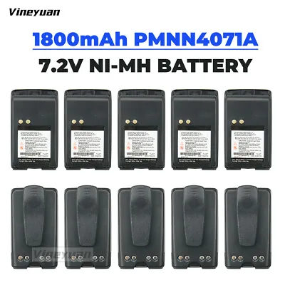 10PC PMNN4071 Ni-MH Battery 1800mAh For Motorola Mag One BPR40 A8 Two Way Radios • $180