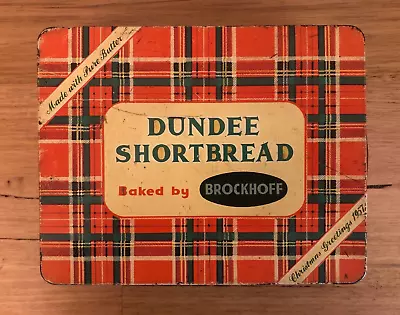 1957 Vintage Brockoff Dundee Shortbread Tin    1 Lb • $12.99