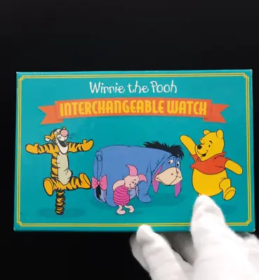 $45 • Buy VINTAGE Fossil Disney Winnie The Pooh Interchangeable Watch In Box