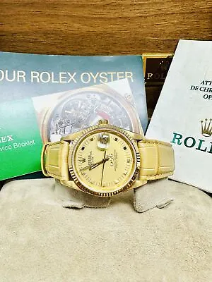 Rolex Oyster Perpetual Date 15238 Qaboos Bin Said Al Said Dial *Full Set* • $32888