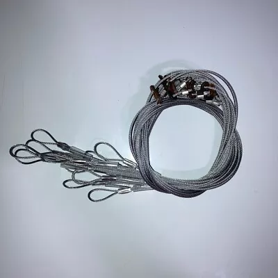 12 SURVIVAL SNARES LOADED DOZEN SMALL GAME 36  LONG 1/16 7x7 CABLE Rabbit Snares • $16.95