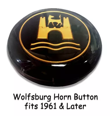 Vw Type 1 3 Bug Ghia Notchback Squareback Fastback Wolfsburg Horn Button • $28