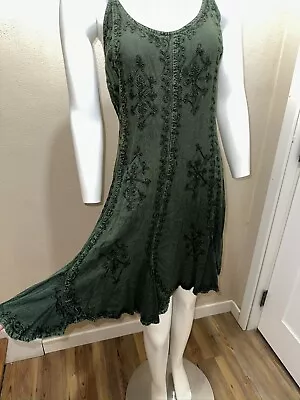 1990s Boho Woodsy Forest Nymph Dress • $18