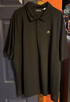 Used McDonald’s Employee Black Polo Shirt Size 2XL • $8.99