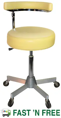 Vintage Den-Tal-Ez Medical/Dental Rolling Height Adj. Industrial Task Chair • $229.99