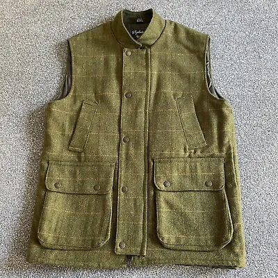 Rydale Gilet Jacket Mens Medium Green Country Tweed Wool Blend Shooting Hunting • $46.74