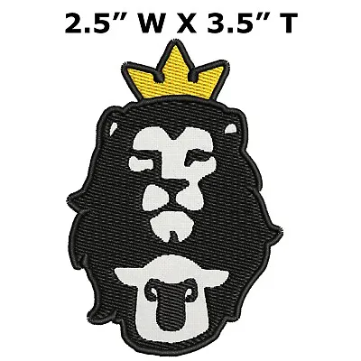 $5.50 • Buy LION OF JUDAH Patch Golden Crown Embroidered Iron-On Applique Religious