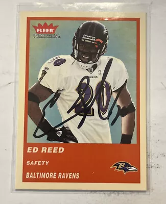 2004 Fleer Tradition Ed Reed #222 Autograph Ravens Mint Fo7457 • $36.99