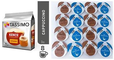 Tassimo T Discs Kenco Cappuccino Coffee Pods 8 Cups Drinks ☕ Sold Loose • £8.32