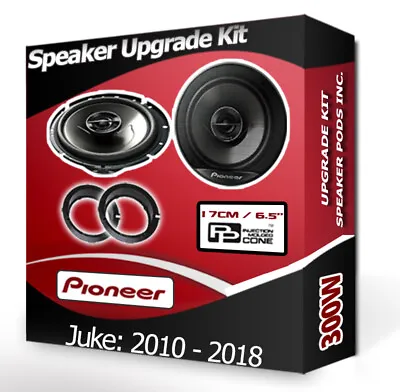 Pioneer Car Speakers For Nissan Juke Front Door Upgrade Speaker Kit + Pods 300W • £71.99