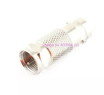 Type F Male To BNC Female Knurled Adapter Connector - Sold By W5SWL • $2.52