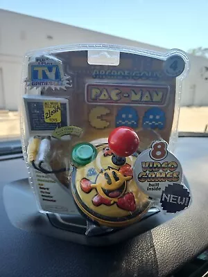 Pac-man Plug N Play 8-In-1 TV Game 2007 Jakks Pacific Gold Pacman • $100