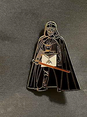 Master Mason Dark Robot Lightsaber Square Compass Lapel Pin Apron NEW! • $9.95