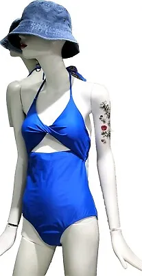 SHEKINI Blue Cut-Out Swimsuit UK/M 12-14 🆕/Quick Dispatch! • £9.15